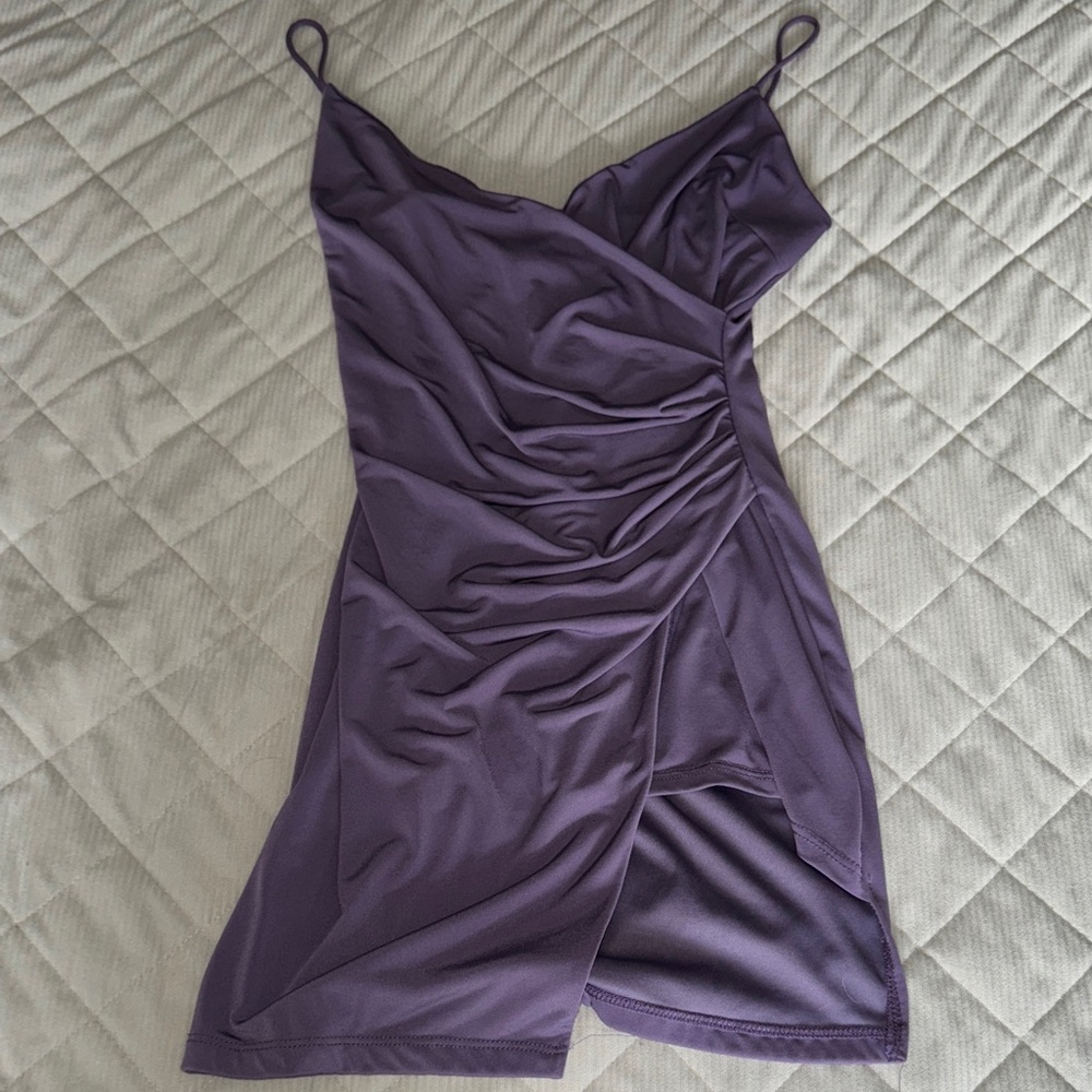 Fashion Nova Deep Purple Mini Dress